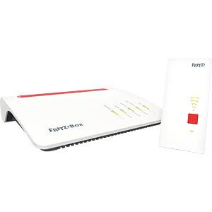AVM FRITZ!Box 7590 AX WLAN-Router Gigabit Ethernet DuAVM FRITZ! Mesh Set 7590+2400 - Ultraschnelles WLAN bis in den letzten Winke Weiß
